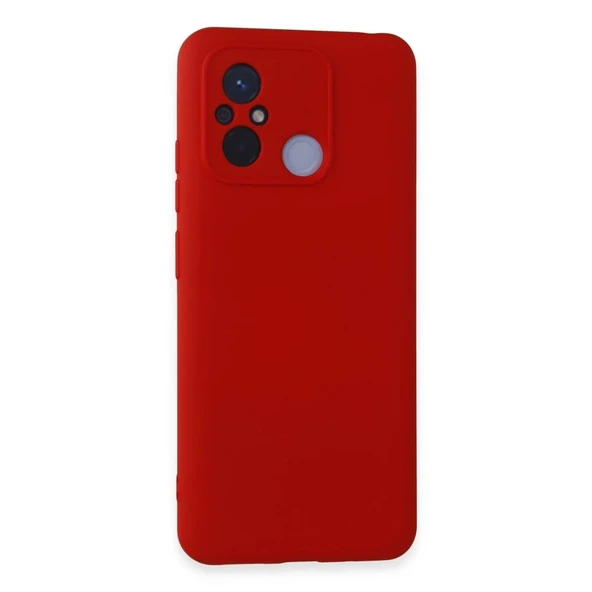 Xiaomi Redmi 12c Kılıf Nano İçi Kadife Silikon - Kırmızı ürün görseli 1