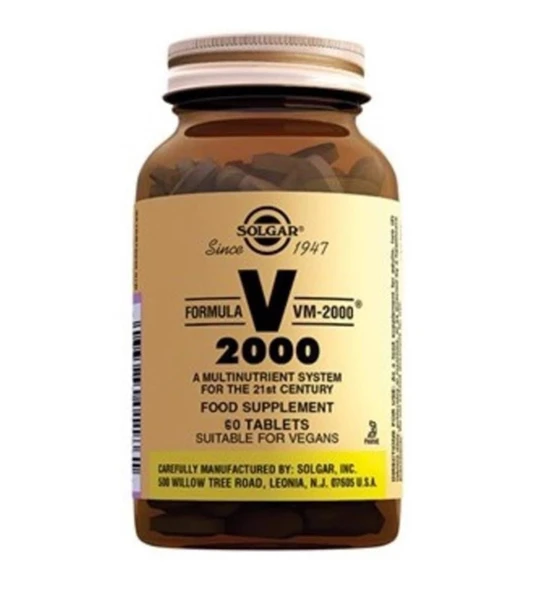 Solgar VM 2000 Multivitamin 60 Tablet ürün görseli 1