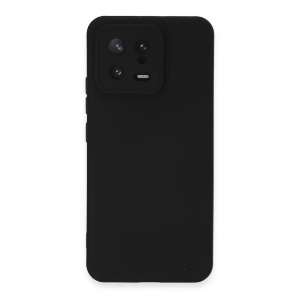 Xiaomi Mi 13 Kılıf Nano İçi Kadife Silikon - Siyah ürün görseli 1