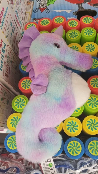 Oyuncak Peluş Sevimli Mor Denizatı Uyku Arkadaşı 40 cm ürün görseli 1