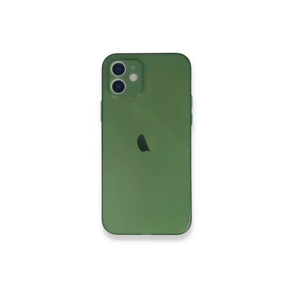 Apple İphone 12 Mini Kılıf Pp Ultra İnce Kapak - Yeşil ürün görseli 1