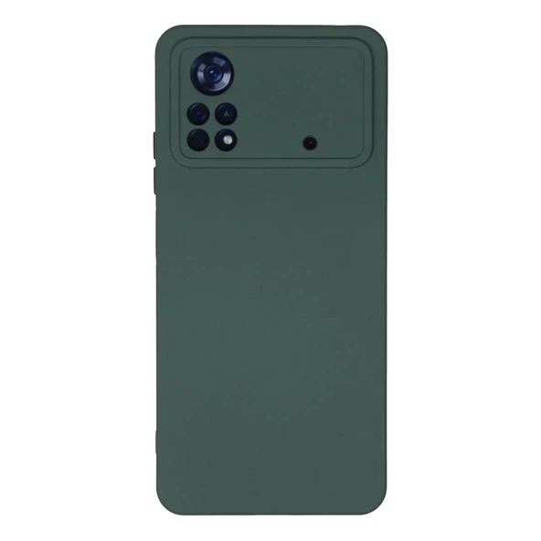 Xiaomi Poco X4 Pro 5g Kılıf Nano İçi Kadife Silikon - Koyu Yeşil ürün görseli 1