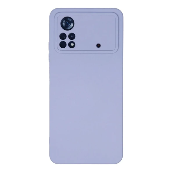 Xiaomi Poco X4 Pro 5g Kılıf Nano İçi Kadife Silikon - Lila ürün görseli 1