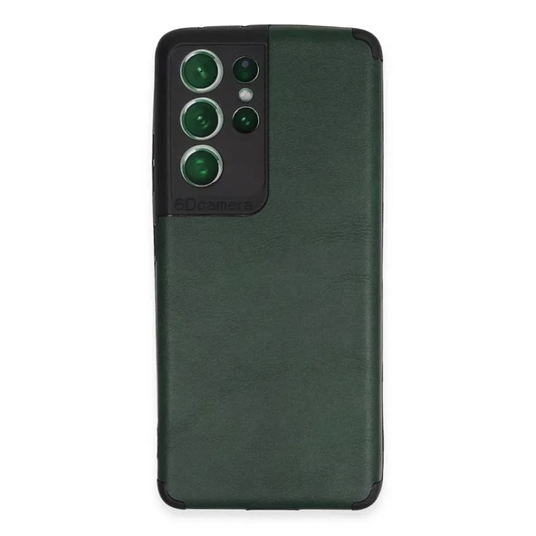 Samsung Galaxy S21 Ultra Kılıf Loop Deri Silikon - Yeşil ürün görseli 1