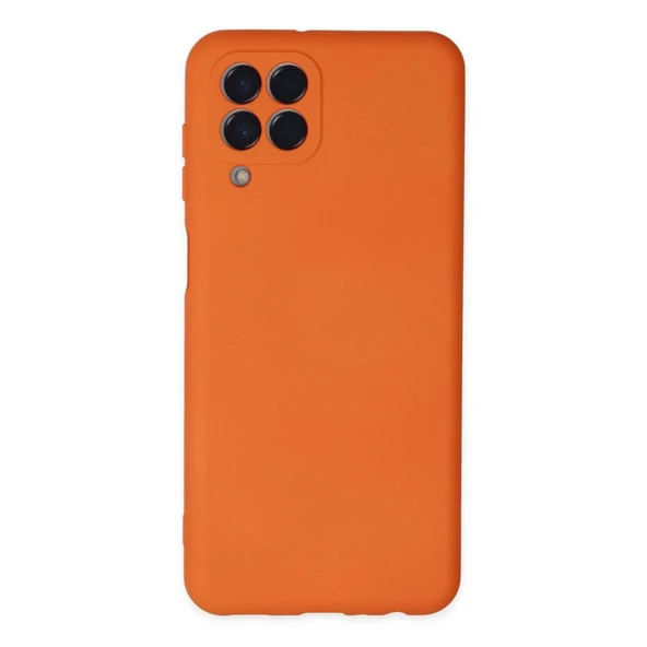 Samsung Galaxy M33 Kılıf Nano İçi Kadife Silikon - Turuncu ürün görseli 1