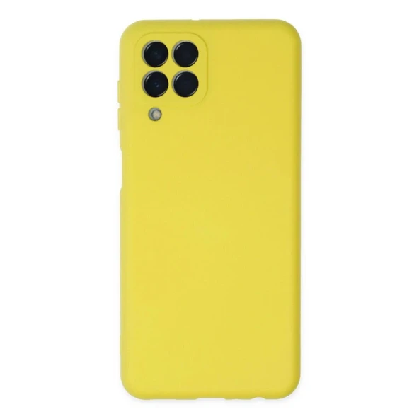 Samsung Galaxy M33 Kılıf Nano İçi Kadife Silikon - Sarı ürün görseli 1
