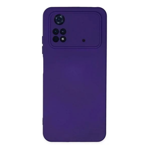 Xiaomi Poco M4 Pro 4g Kılıf Nano İçi Kadife Silikon - Mor ürün görseli 1