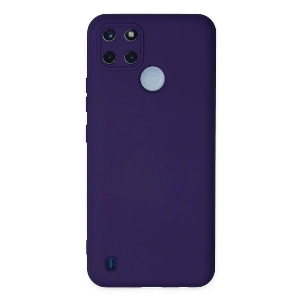 Realme C25y Kılıf Nano İçi Kadife Silikon - Mor ürün görseli 1
