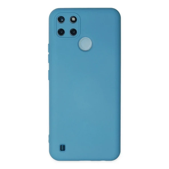 Realme C25y Kılıf Nano İçi Kadife Silikon - Mavi ürün görseli 1