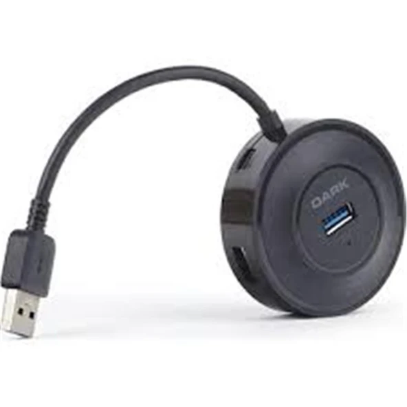 Dark DK-AC-USB344 4 Port USB 3.0 USB Hub Siyah ürün görseli 1