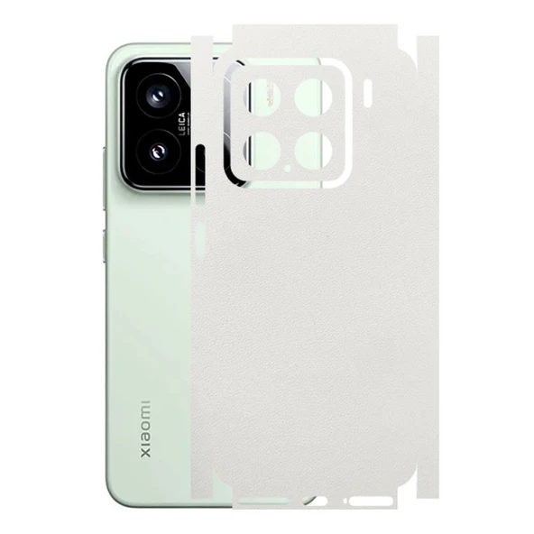 Xiaomi 15 ile Uyumlu Bumper Serisi Premium Kaplama 360  Beyaz ürün görseli 1