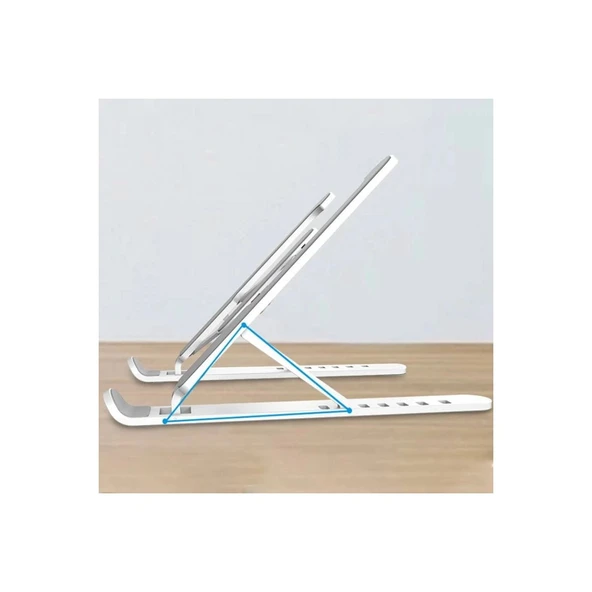 P1 Abs Laptop Standı - Siyah - Resim 4