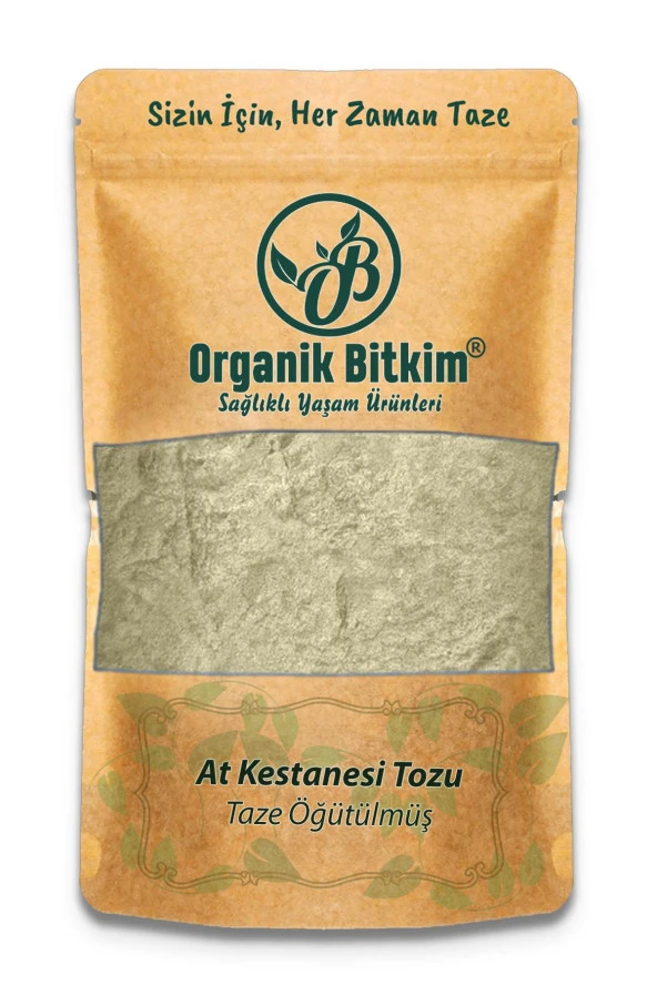 Organik Bitkim At Kestanesi Tozu (Öğütülmüş) 150 gr ürün görseli 1