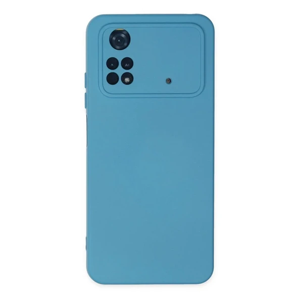 Xiaomi Poco M4 Pro 4g Kılıf Nano İçi Kadife Silikon - Mavi ürün görseli 1