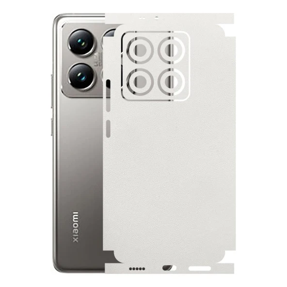 Xiaomi 14T Pro ile Uyumlu Bumper Serisi Premium Kaplama 360  Beyaz ürün görseli 1
