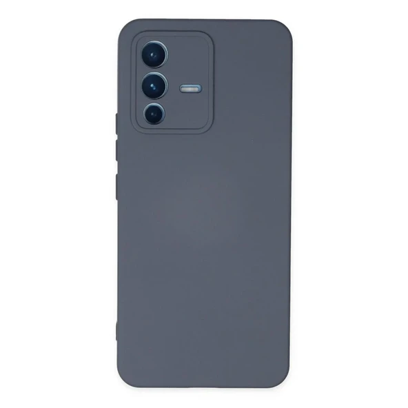 Vivo V23 5g Kılıf Nano İçi Kadife Silikon - Gri ürün görseli 1