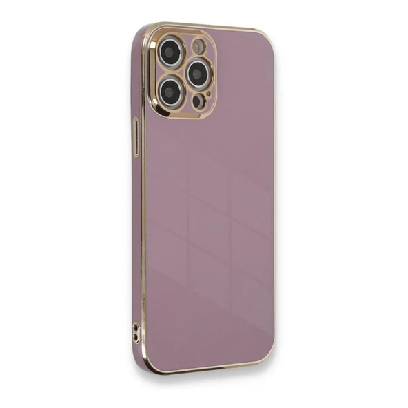 Apple İphone 12 Pro Max Kılıf Volet Silikon - Mor - Resim 8