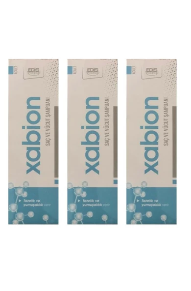 Xabion Adult Saç Ve Vücut Şampuan 250 Ml 3'Lü PAKET ürün görseli 1