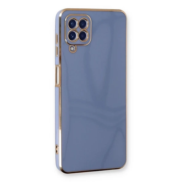 Samsung Galaxy A22 Kılıf Volet Silikon - Mavi ürün görseli 1