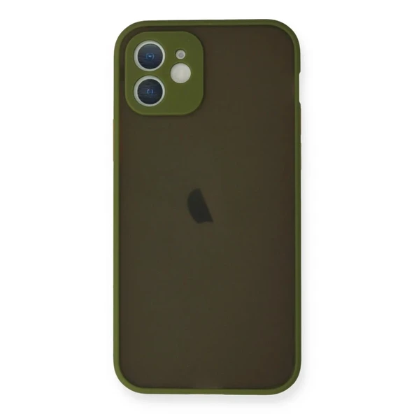 Apple İphone 12 Mini Kılıf Montreal Silikon Kapak - Açık Yeşil ürün görseli 1