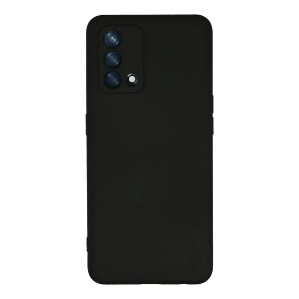 Oppo A74 4g Kılıf Nano İçi Kadife Silikon - Siyah ürün görseli 1