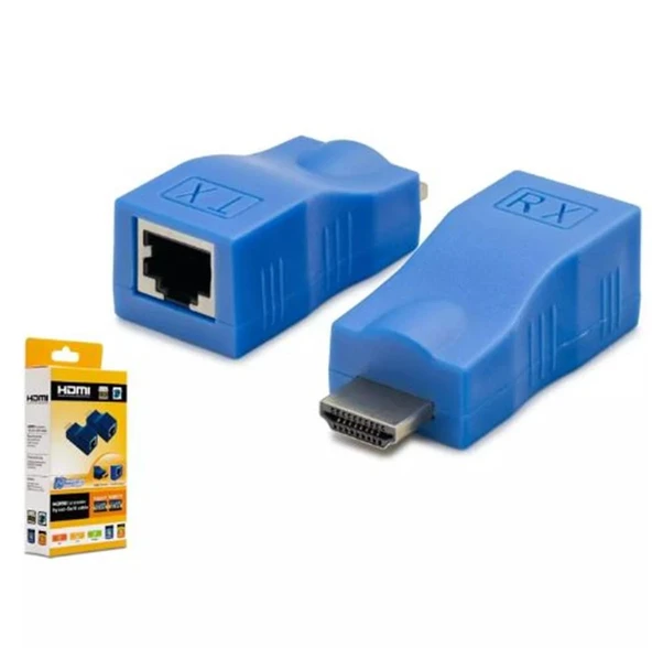 HADRON HDX1274 30M HDMI EXTENDER Receive X (Giriş)  MAVİ ürün görseli 1