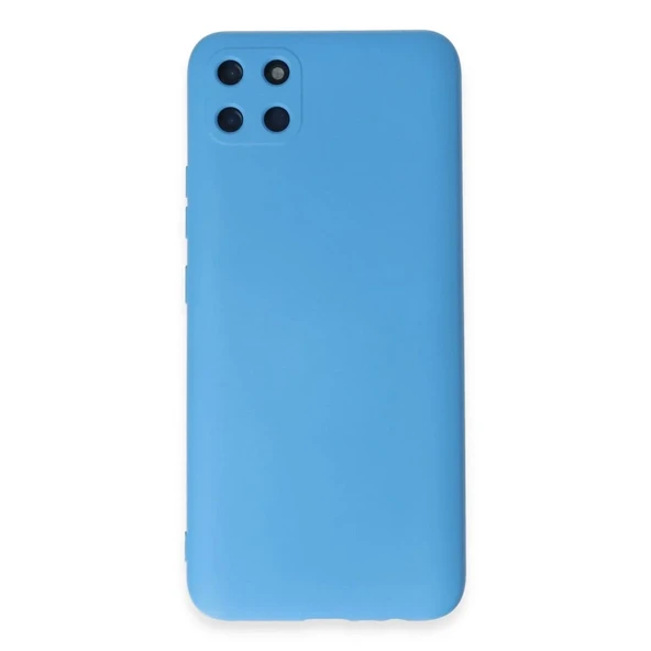 Realme C11 Kılıf Nano İçi Kadife Silikon - Mavi ürün görseli 1