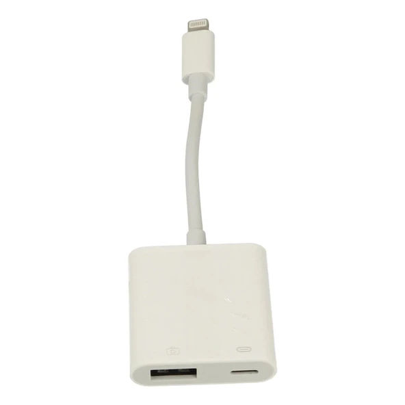 Apr22 Iphone Otg 2in1 - Beyaz - Resim 4