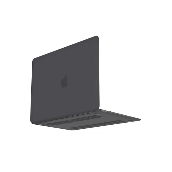 Apple Macbook Pro 13 2021 Macbook Buzlu Kapak - Füme - Resim 4