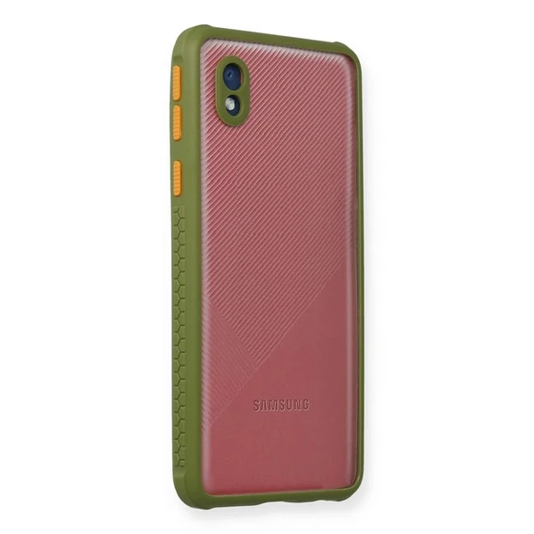 Samsung Galaxy A01 Core Kılıf Miami Şeffaf Silikon - Yeşil ürün görseli 1