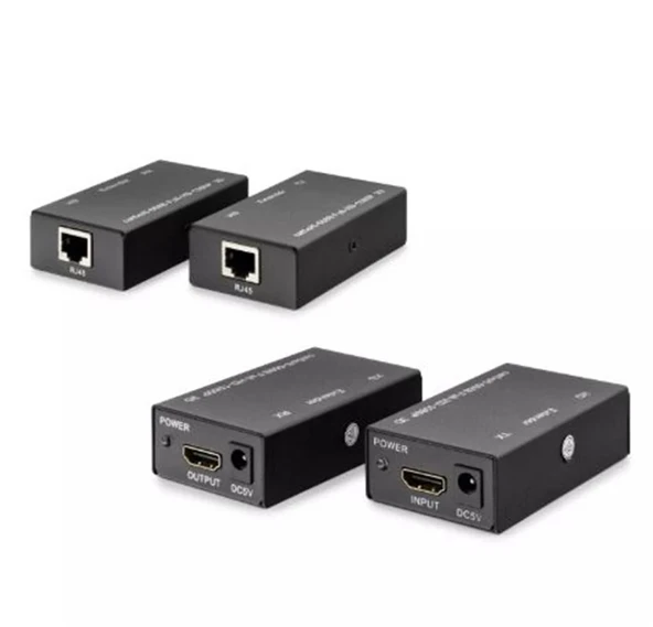 Hadron Hdx1342  60M  Hdmi Extender 1080p ekran 1,65 Gbps Siyah ürün görseli 1