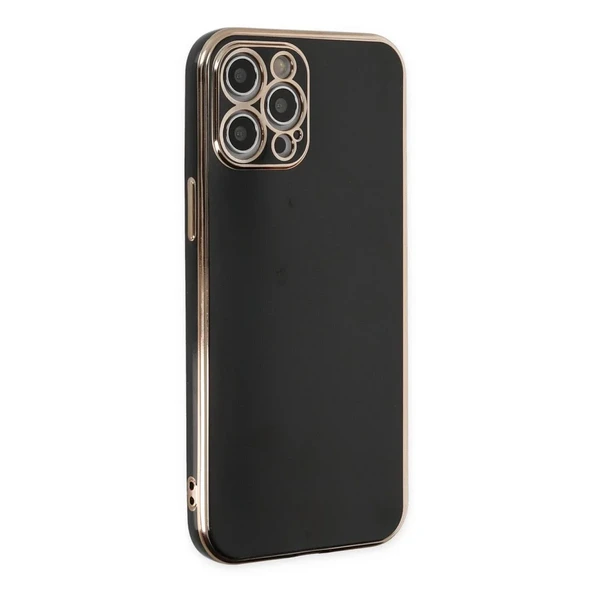 Apple İphone 12 Pro Max Kılıf Volet Silikon - Siyah - Resim 9