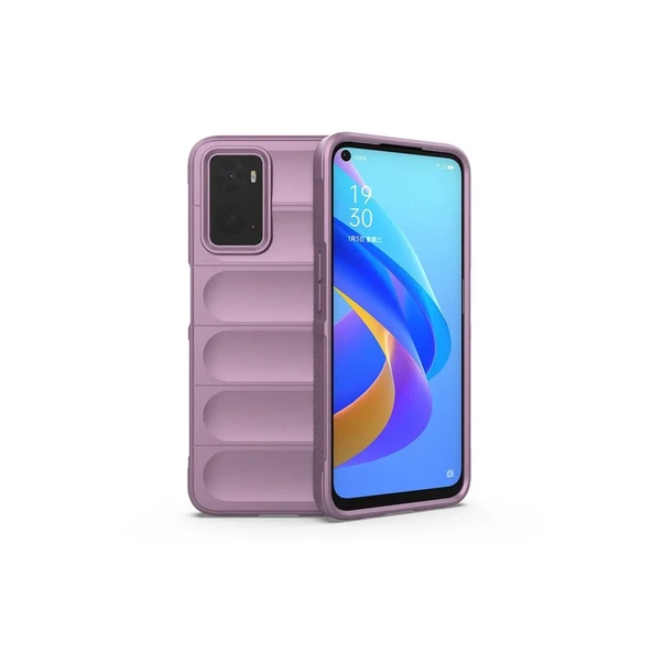 Realme 9i 4g Kılıf Optimum Silikon - Mor - Resim 8