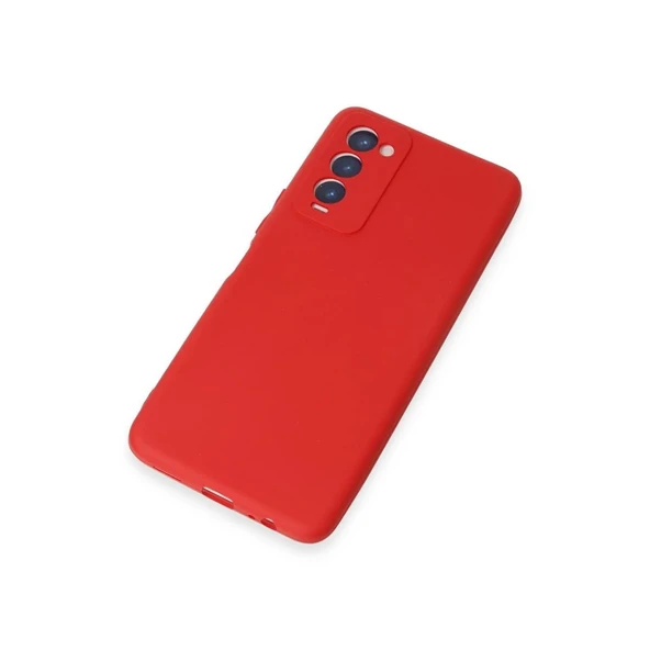 Tecno Camon 18 Kılıf First Silikon - Kırmızı - Resim 7