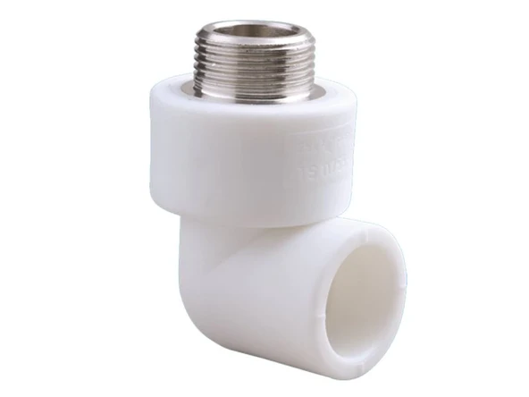 Pvc Boru PPRC Dış Dişli Dirsek 25x3/4'' 10 Adet - Resim 2