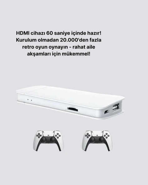 3D ve 4K Görüntü Kaliteli Çok lu Retro Oyun Konsolu - Resim 2