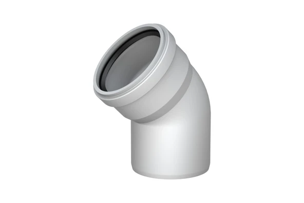 Pvc Atık Su Borusu 45 derece 75 mm 10 Adet ürün görseli 1