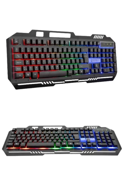 RGB Işıklı Gaming Klavye Q Klavye Mouse Hediyeli - Resim 3