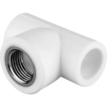 Pvc Boru PPRC İç Dişli Te 20x1/2'' 10 Adet ürün görseli 1