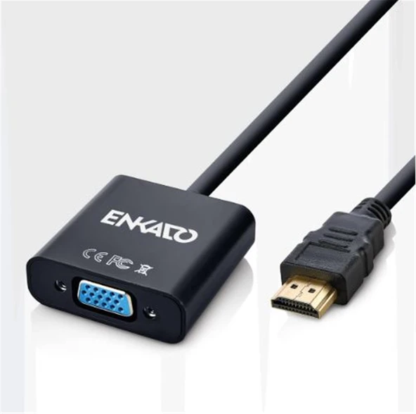 ENKADO EKD-HV10 HDMI TO 1080P VGA + AUDİO ADAPTER ürün görseli 1
