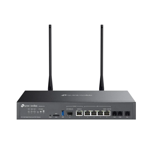 OMADA DR3220v-4G, 4 Port, 4G+Cat6 2,4Ghz, 1 Combo SFP Port, 2 FXS Port, Sim Yuvali, Gigabit Rackmount DSL Gateway ürün görseli 1