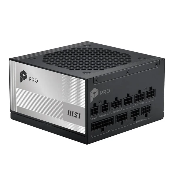 MSI PRO A850PL PCIE5 850W 80+ Platinum Full Modüler Güç Kaynağı ürün görseli 1