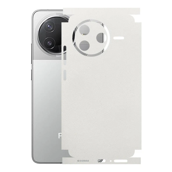 Poco F7 Pro ile Uyumlu Bumper Serisi Premium Kaplama 360  Beyaz ürün görseli 1
