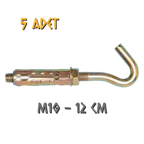 Made Açık Kancalı Çelik Dübel M10 - 5 Adet ürün görseli 1