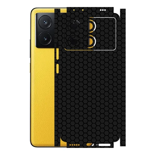 Poco X6 Pro ile Uyumlu Bumper Serisi Premium Kaplama 360  Siyah ürün görseli 1