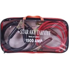 Just Cheap Store Ultra Güçlü Araba Akü Takviye Kablosu - 1500 Amper Çantalı ürün görseli 1