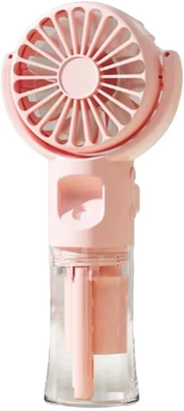 Mini El Fanı-04 F4  Su Damlacık Püskürtmeli Pembe ürün görseli 1