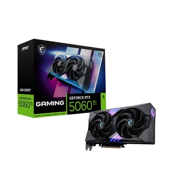 MSI GeForce RTX 5060 Ti 8G GAMING OC 8GB GDDR7 DLSS 4 128Bit NVIDIA Ekran Kartı ürün görseli 1
