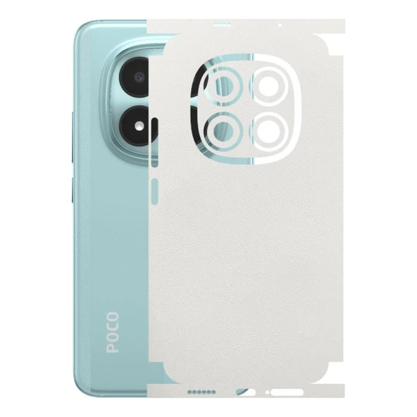 Poco M8 Pro ile Uyumlu Bumper Serisi Premium Kaplama 360  Beyaz ürün görseli 1