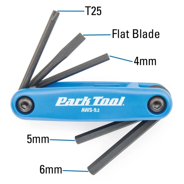 Park Tool AWS-9.2 Alyan Anahtar Seti PTAWS92 - Resim 3
